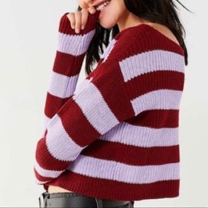 Womens Striped Sweater